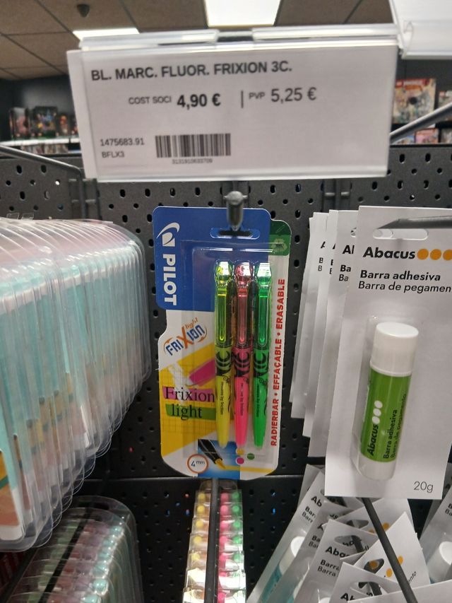 Subrayadores Pilot Frixion 3C Borrables