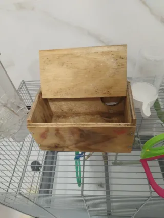 Jaula pajaros grande plata