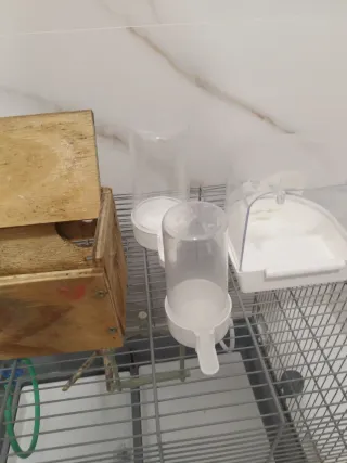 Jaula pajaros grande plata