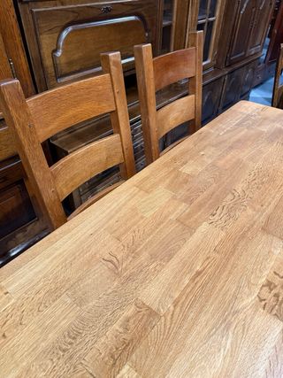 Mesa comedor madera maciza 4 sillas