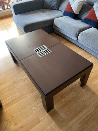 Mesa centro madera marrón