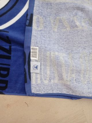 Telo Mare Calcio Nero Azzurro