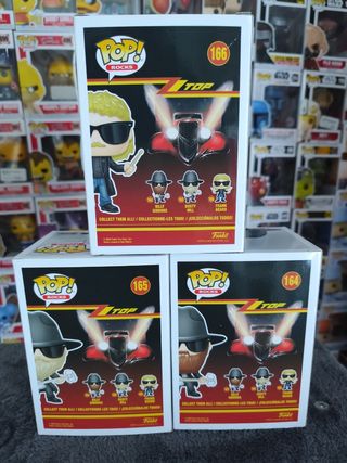 3 Funko Pop! Rocks ZZ Top