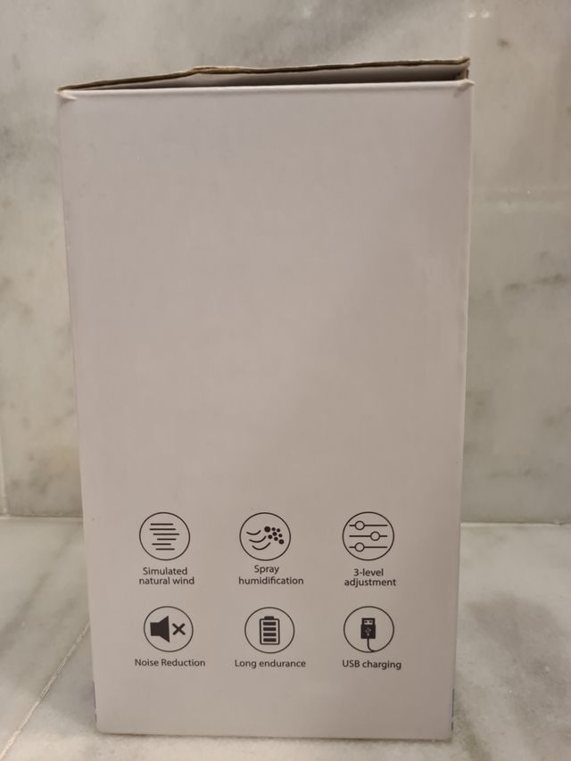 Ventilador-Humidificador Blanco