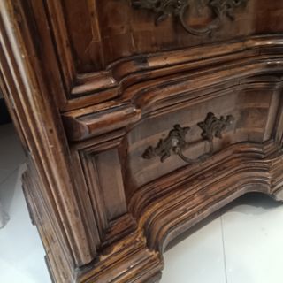Mobiletto noce 3 cassetti