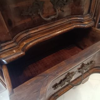 Mobiletto noce 3 cassetti
