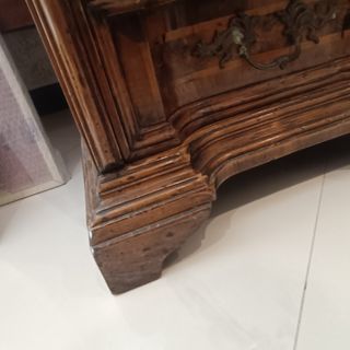 Mobiletto noce 3 cassetti