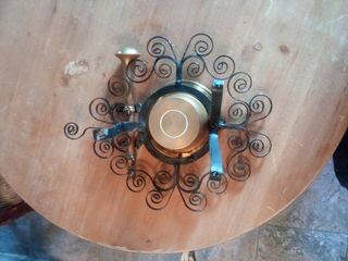 Almirez bronce con soporte