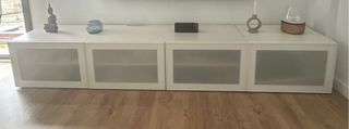 Mueble TV BESTA blanco 240cm