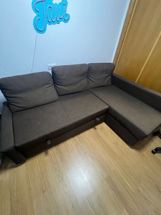 Sofá cama FRIHETEN marrón