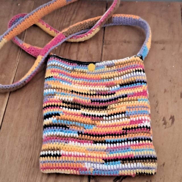 Bolso crochet multicolor