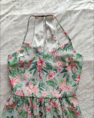 Vestido floral largo XS