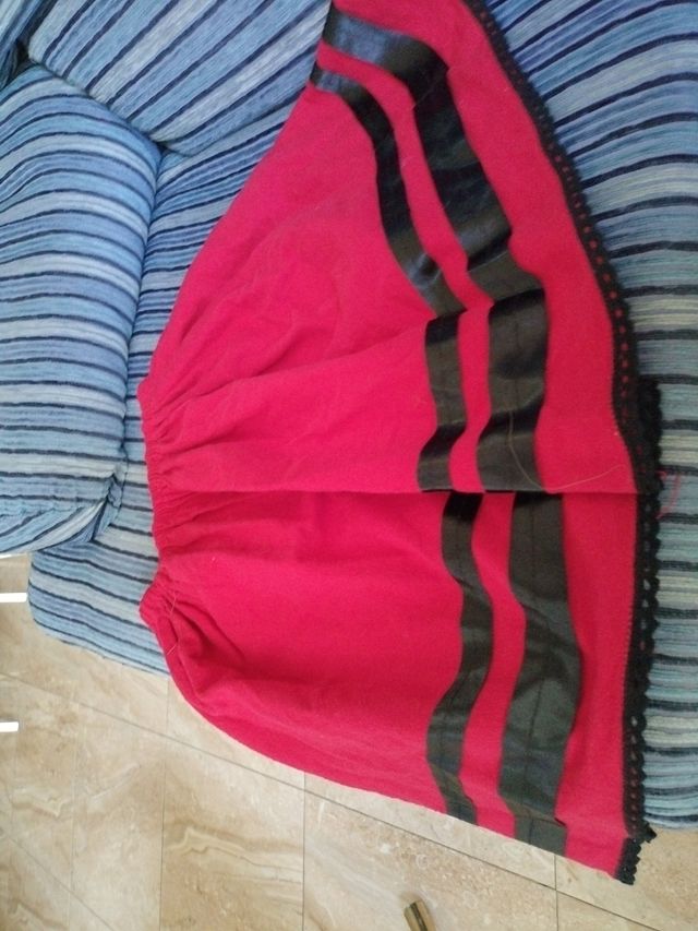 Falda niña pastora 4-5 años