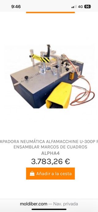 Sierra ingletadora y Grapadora neumaticos