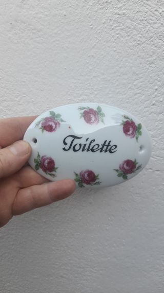 3 Placchette bagno vintage