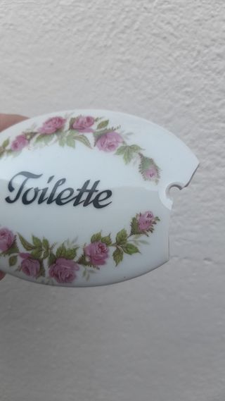 3 Placchette bagno vintage