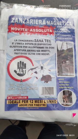 Zanzariera Magnetica Sana Tec 125x230