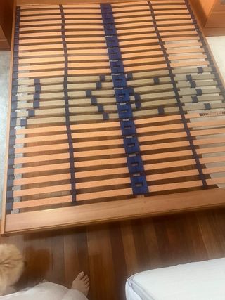Somier madera 150x190cm + patas madera
