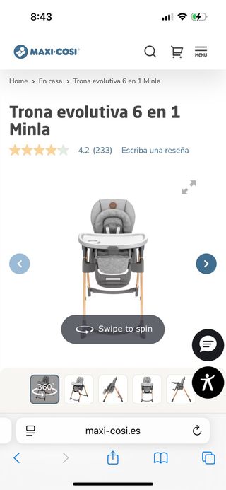 Trona evolutiva Maxi-Cosi Minla 6 en 1