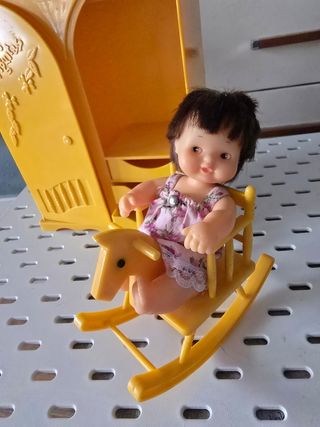 LOTE Muñeca Barriguitas Vintage+Armario+Balancín.
