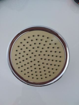 Alcachofa ducha 10cm beige/plata