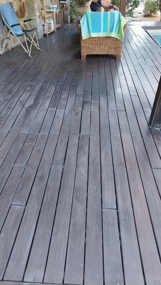 Tarima exterior madera tropical 42m2