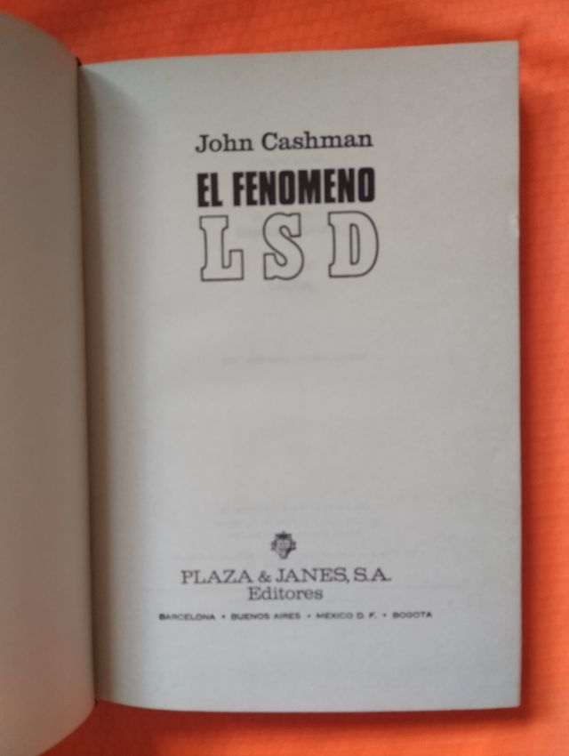EL FENÓMENO LSD. TAPA DURA 