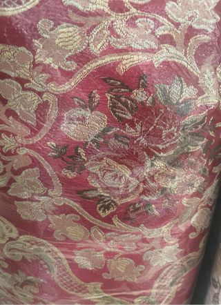 Tessuto rosso e oro - tessuto damascato
