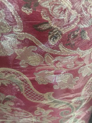 Tessuto rosso e oro - tessuto damascato