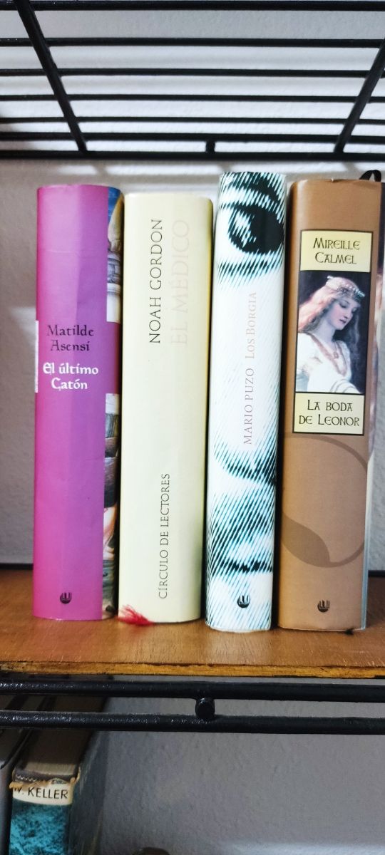 Lote 4 libros, novela histórica 