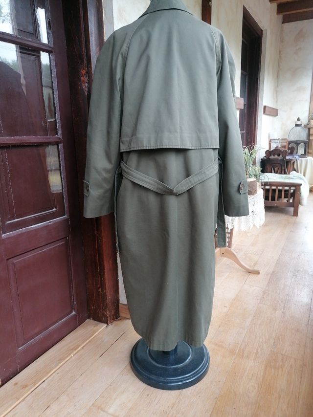 Gabardina verde oliva hombre, talla 46
