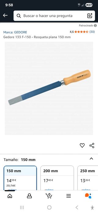 GEDORE CINCELES PARA MADERA 150MM NUEVOS