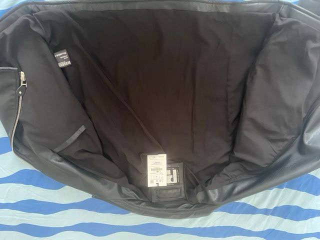 Cazadora biker negra piel NUEVA