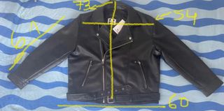 Cazadora biker negra piel NUEVA