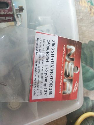 4x Motores NSR Shark 25k 3003 y un scaleauto 25000