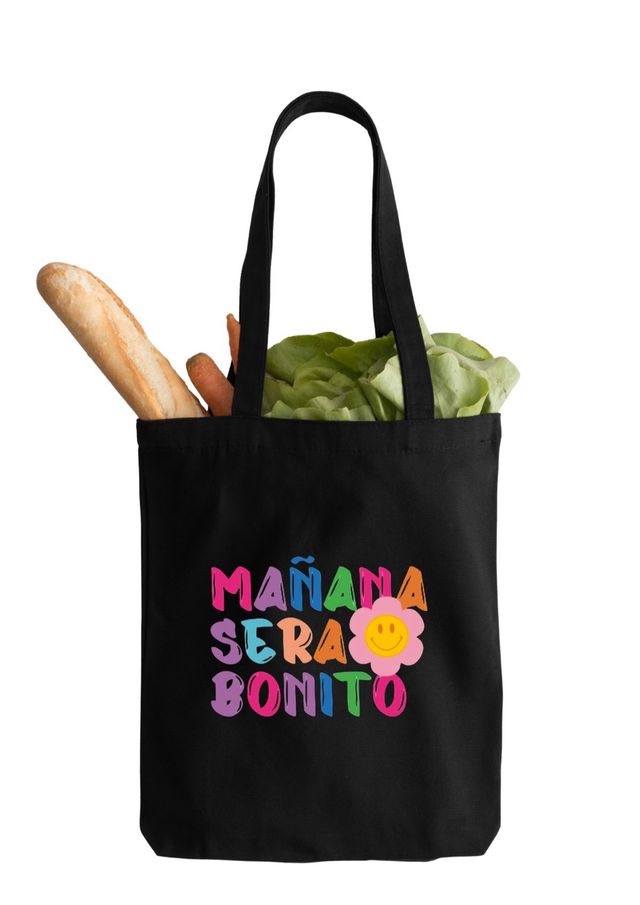 Bolsas Tela - TOTE BAG - Beige y Negra