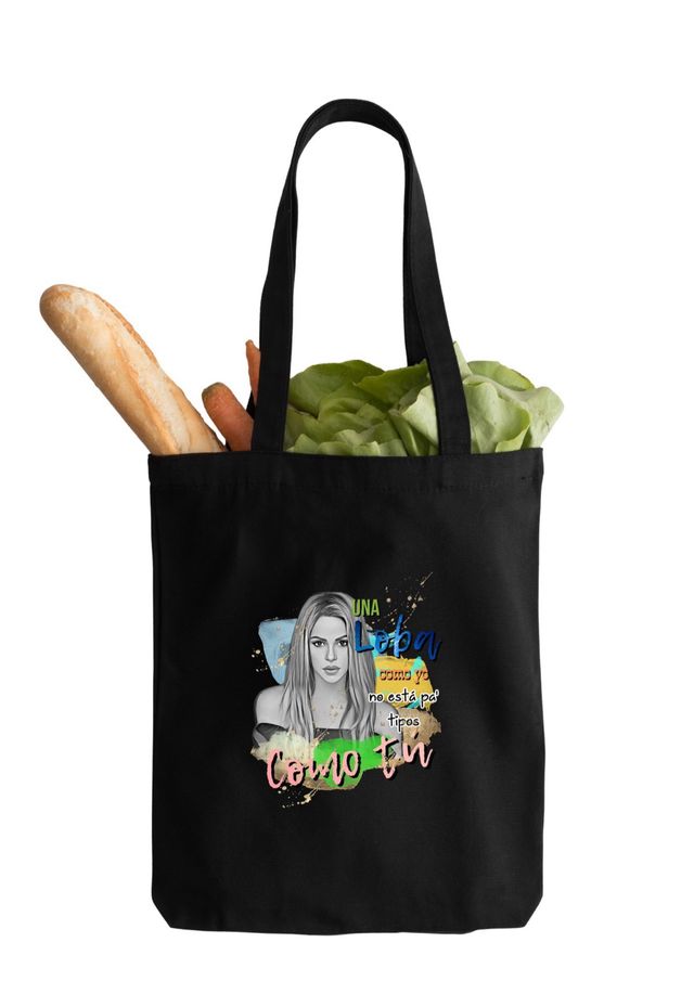 Bolsas Tela - TOTE BAG - Beige y Negra