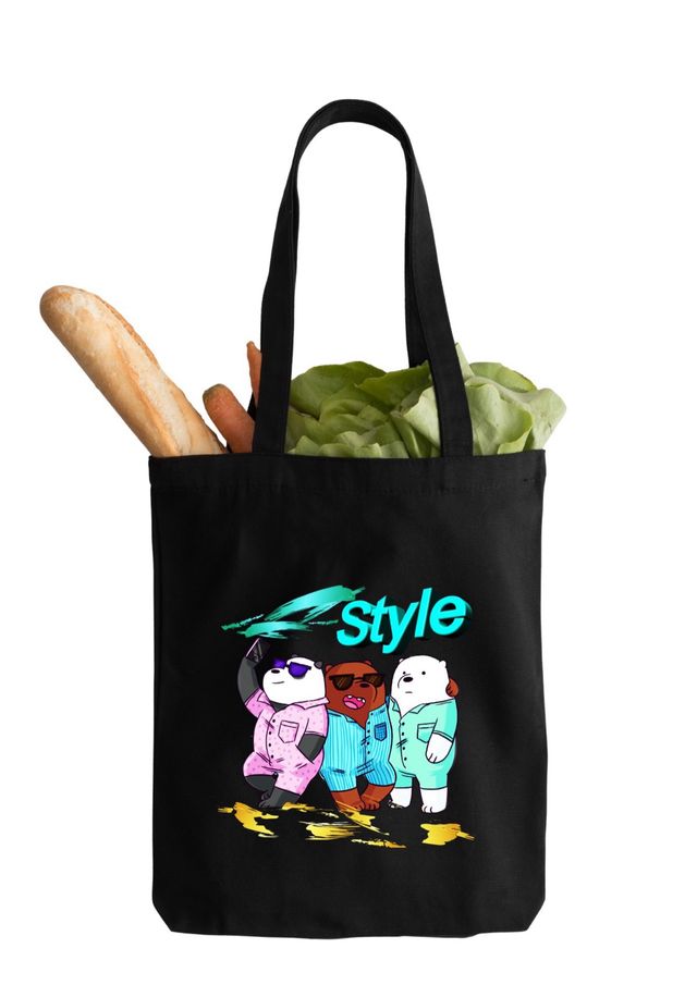 Bolsas Tela - TOTE BAG - Beige y Negra