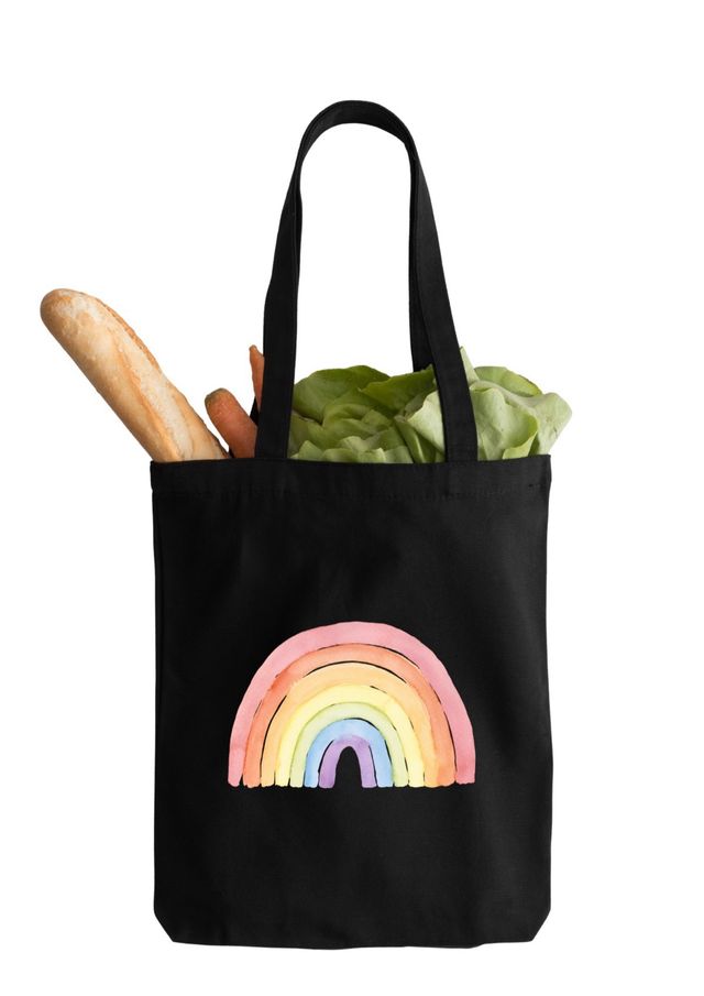 Bolsas Tela - TOTE BAG - Beige y Negra