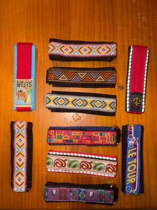 Lote 10 correas velcro reloj multicolor