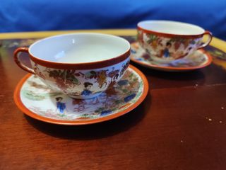 Juego té porcelana japonesa