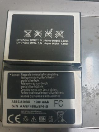 2 Baterías Samsung AB553850DU