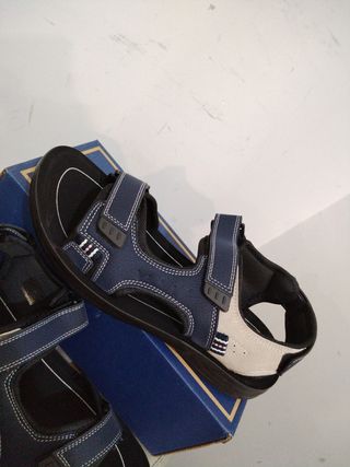 Sandali Uomo comodi n.45 - Beige/Blu