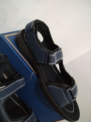 Sandali Uomo comodi n.45 - Beige/Blu