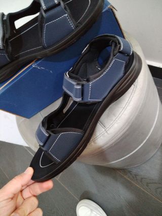Sandali Uomo comodi n.45 - Beige/Blu