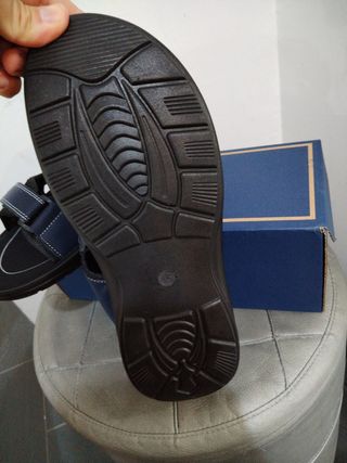 Sandali Uomo comodi n.45 - Beige/Blu