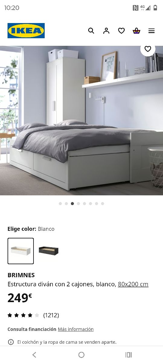 BRIMNES IKEA - Cama nido blanca
