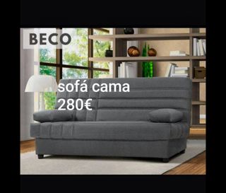 Sofá chaise longue beige y gris