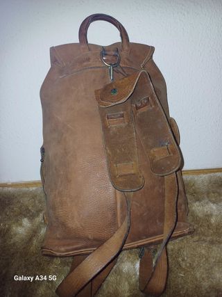 Mochila Cuero Marrón