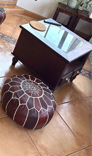 Mesa centro rústica de madera